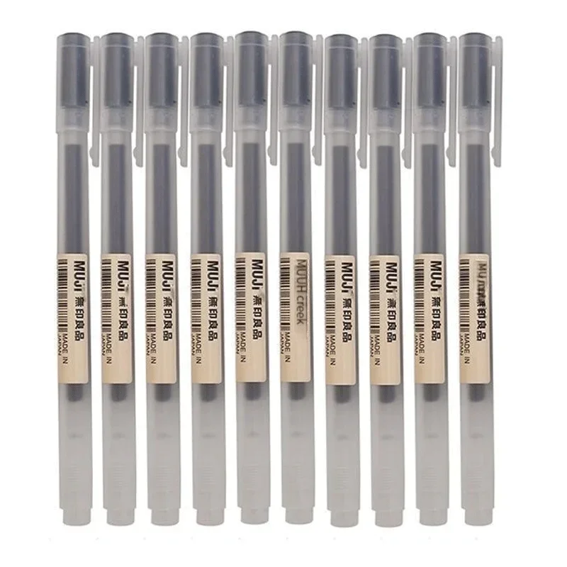 Muji Stationery Gel Pen - 6/8 Pz/set MUJIs Penna Gel Nero/Rosso/Blu