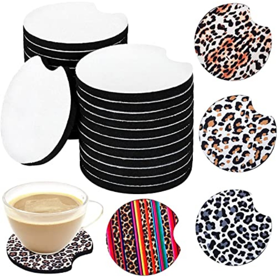 Coaster Sublimation Blank - 40 Sottobicchieri Vuoti per Sublimazione, Diametro